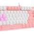 Клавиатура A4TECH Bloody B800 Dual Color,  USB, розовый + белый [b800 pink]